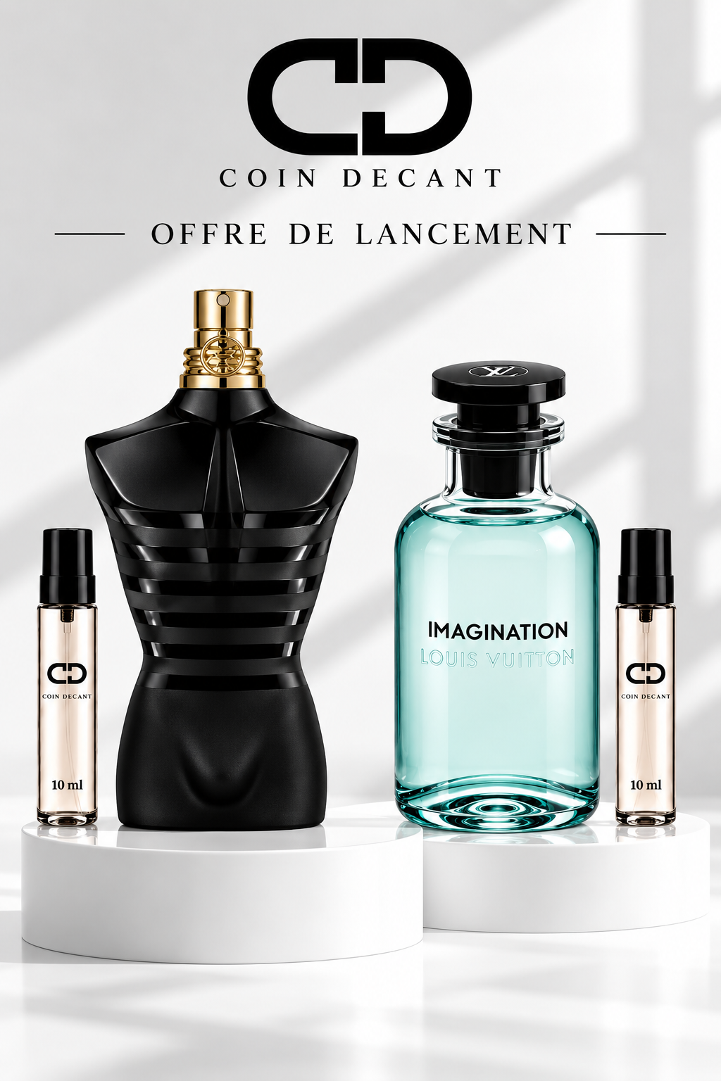 PACK DÉCANTAGE LE MALE LE PARFUM + IMAGINATION – 2 × 10 ML